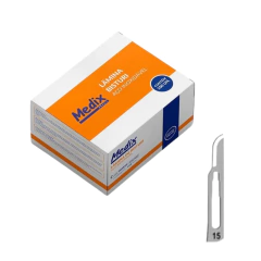 LAMINA DE BISTURI N15 C/100 UN CARBONO