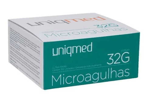 MICROAGULHAS / LEBEL - 32G X 4MM - CX 100 UND.