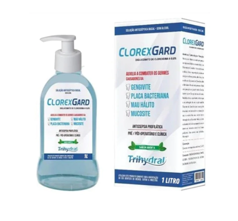 ANTISSEPTICO BUCAL CLOREXGARD 0,12% 1LT C/ VALVULA