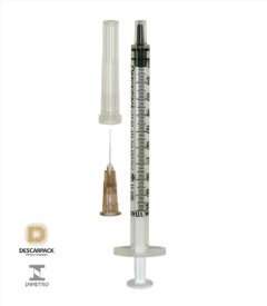 SERINGA INSULINA 1ML AGULHA 13X0,45 - CAIXA 100 UND - comprar online