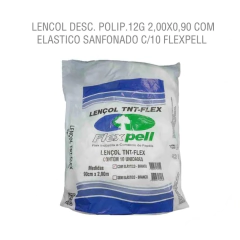 LENCOL TNT PRATA FLEXPELL 90CM X 2,00MT C/ ELASTICO PCT 10