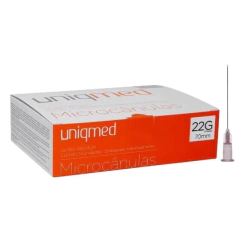 MICROCANULA UNIQMED 22G X 70MM C/ AGULHA AUXILIAR - CAIXA C/ 24 UND - comprar online