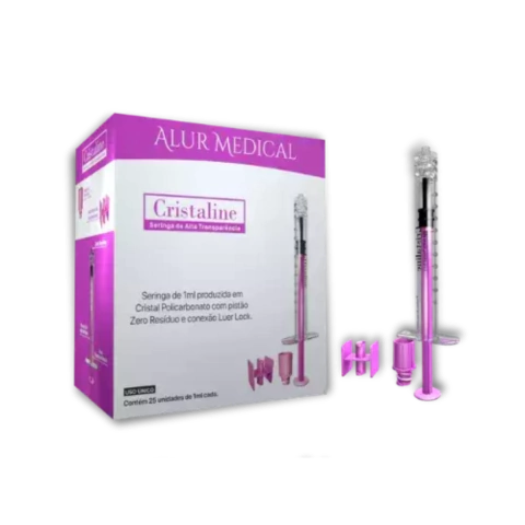CRISTALINE - SERINGA ZERO RESÍDUO 1ML - CAIXA 25 UNIDADES - comprar online