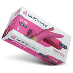 LUVA LÁTEX COM PÓ CLASSICO PINK PREMIUM QUALITY - CX 100 UND. - comprar online