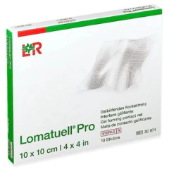 LOMATUELL PRO COBERTURA DE GAZE PARAFINADA HIDROCOLOIDE 10 X 10 CM - 1 UND