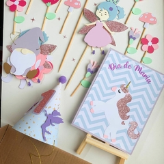 FESTA FADA E UNICÓRNIO - KIT PAPELARIA - comprar online