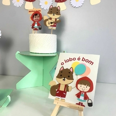 FESTA LOBO BOM E CHAPEUZINHO VERMELHO - KIT PAPELARIA - Criah Papel
