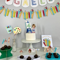 FESTA PEQUENO ARTISTA - KIT PAPELARIA