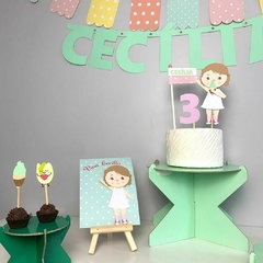 KIT FESTA PISTACHE - KIT PAPELARIA - loja online