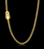 CORRENTE GRUMET 4MM 23G + PINGENTE PLACA CRISTO - 2,5X1,7CM - BANHADO A OURO 18K - comprar online