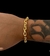 PULSEIRA CADEADO 8MM 28G - BANHADO A OURO 18K - comprar online