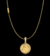 CORRENTE CADEADO 2MM 6,2G + PINGENTE MEDALHA CRISTO CRAVEJADA - BANHADO A OURO 18K