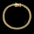 PULSEIRA GRUMET DUPLA 4MM - BANHADO A OURO 18K