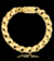 PULSEIRA FRISO S 8MM - BANHADO A OURO 18K