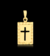 PINGENTE PLACA CRUZ VAZADA - 2X1,2CM - BANHADO A OURO 18K - comprar online
