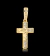 PINGENTE CRUZ FACE CRISTO CRAVEJADO - 2,5x2cm - BANHADO A OURO 18K - comprar online