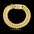 PULSEIRA GRUMET DUPLA 13MM - BANHADO A OURO 18K