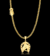 CORRENTE GRUMET 4MM 23G + PINGENTE FERRADURA - 2X1,5CM - BANHADO A OURO 18K