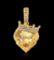 PINGENTE LEÃO 3D CRAVEJADO - BANHADO A OURO 18K - comprar online