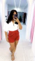 Short Alfaiataria Vermelho - comprar online