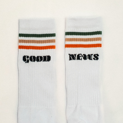 Meia White Good News - comprar online