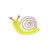 Patch Termocolante Caracol - 3,5 x 5,4 cm