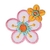 Patch Termocolante Flores Rosa e Amarela - 4,30x 4,80cm