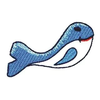 Patch Termocolante Baleia - 3,3 x 7,5 cm