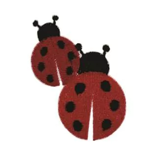 Patch Termocolante Joaninhas Vermelhas - 6,50 x 5,50 cm