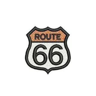 Patch Termocolante Route 66 - 5,90 x 5,30 cm