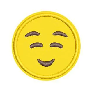 Patch Termocolante Emoji Olhos Sorridentes - 5,7 x 5,7 cm