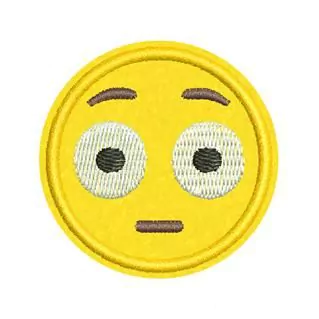 Patch Termocolante Emoji Surpreso - 5,7 x 5,7 cm