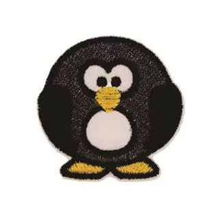 Patch Termocolante Pinguim Redondinho - 4,2 x 4,2 cm
