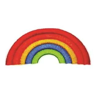 Patch Termocolante Arco Irís 5 cores - 3,0 x 8,0cm