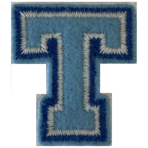 Patch Termocolante Letra T - 4,2 x 3,7cm