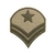 Patch Termocolante Brasão Militar Patente Cinza - 7,4 x 6,1cm