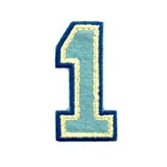 Patch Termocolante Número 1 - 5,0 x 2,6cm