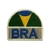 Patch Termocolante Logo Brasil - 4,5 x 5,2 cm