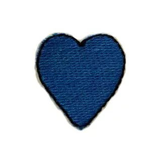 Patch Termocolante Coração Azul - 2,1 x 2,1 cm