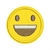 Patch Termocolante Emoji Sorrindo - 5,7 x 5,7 cm