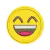 Patch Termocolante Emoji Feliz com Olhos Fechados - 5,7 x 5,7 cm