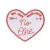 Patch Termocolante Coração My One True Love, No One - 5,0 x 6,0cm