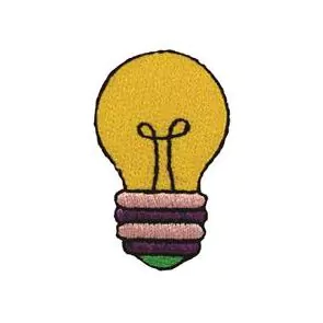 Patch Termocolante Lâmpada Incandescente - 5,0 x 3,1cm