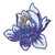 Patch Termocolante Flor de Lotus - 8,0 x 8,0cm