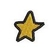 Patch Termocolante Estrela dourada - 2,0 x 2,0cm