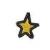Patch Termocolante Estrela dourada menor - 1,6 x 1,4cm