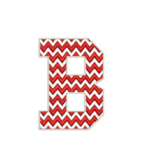 Patch Termocolante Letra B - 7,9 x 6,0cm