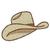Patch Termocolante Chapéu Cowboy - 5,10x 8,10cm