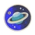Patch Termocolante Saturno - 5,50 x 5,60cm