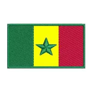 Patch Termocolante Bandeira Camarões - 4,10 x 7,20cm